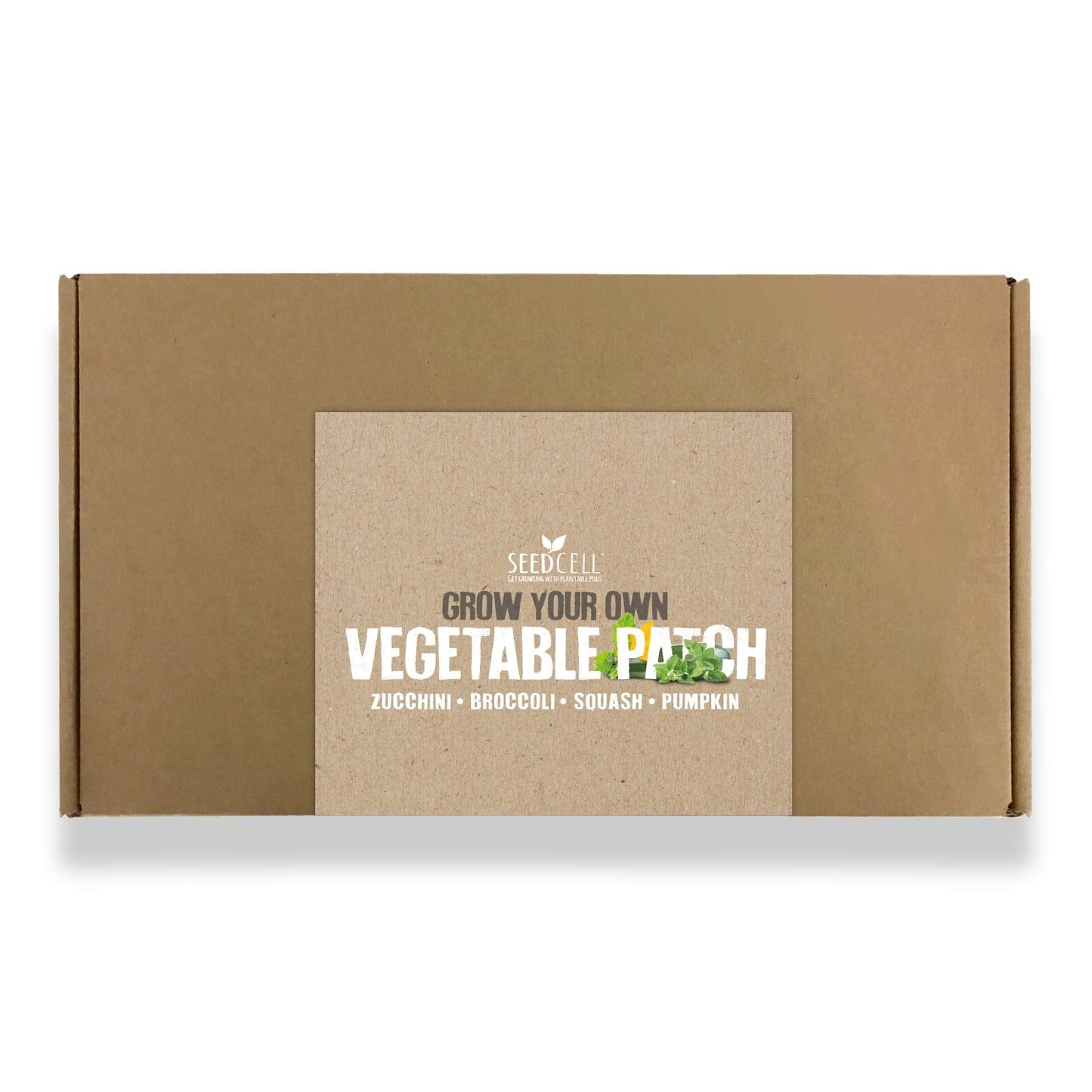 Vegtrug Seed Pods Kit - Vegetable Patch, Non-GMO Seeds with Fully Biodegradable Seed Pods, Contains Seeds of Broccoli, Zucchini, Pumpkin, and Butternut Squash, Pack of 1