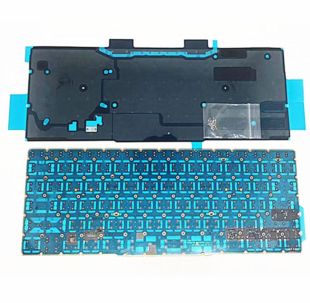 Replacement Keyboard and Keyboard Backlight and Rivet Screw Compatible with MacBook Pro 13 Inch Retina Display Model A1708 2016-2017 Year EMC 2978 EMC 3164