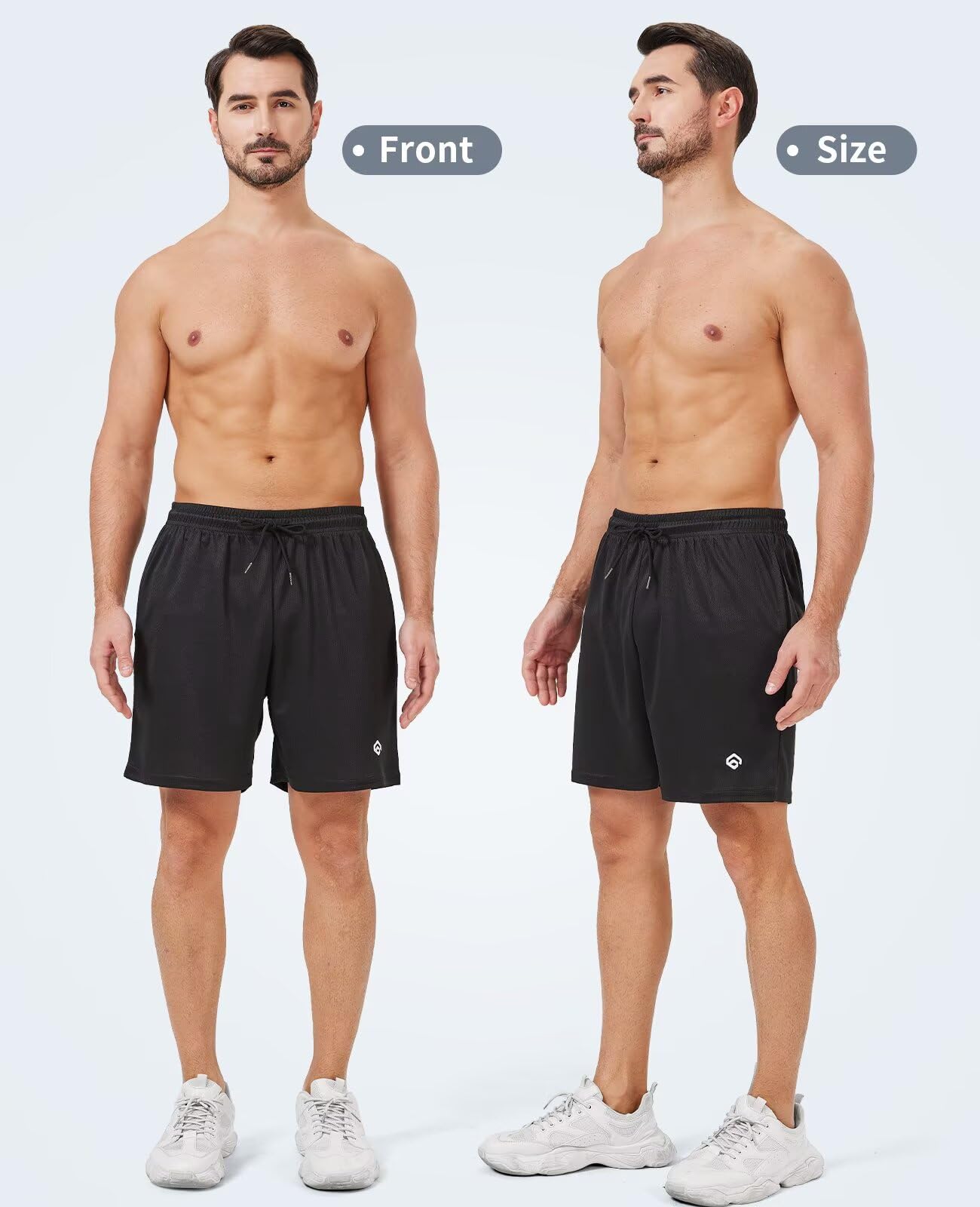 lomsoe 5 Pack Gym Shorts Men 5 Inch Quick Dry Mesh Shorts Men Lightweight Training Athletic Running Shorts with Pockets