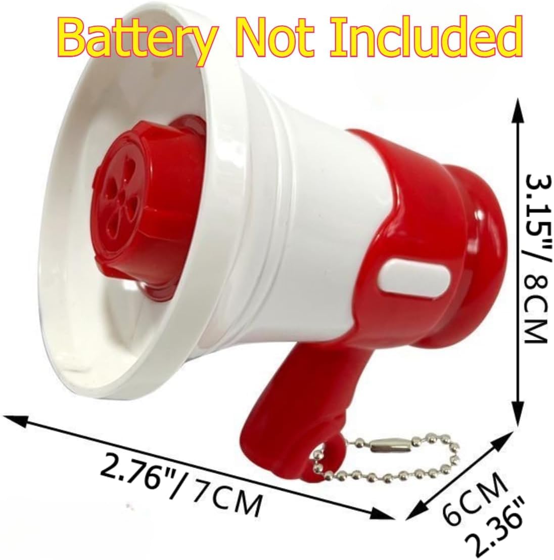 Flowersea Funny Mini Megaphone Toy Record and Play Prank Joke Gift for Adults & Kids Game Party Gifts (Set of 2)