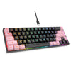 65% Gaming Keyboard, Wired Backlit Mini Keyboard, Ultra-Compact Anti-Ghosting No-Conflict 68 Keys Membrane Gaming Wired Keyboard for PC Laptop Windows Gamer