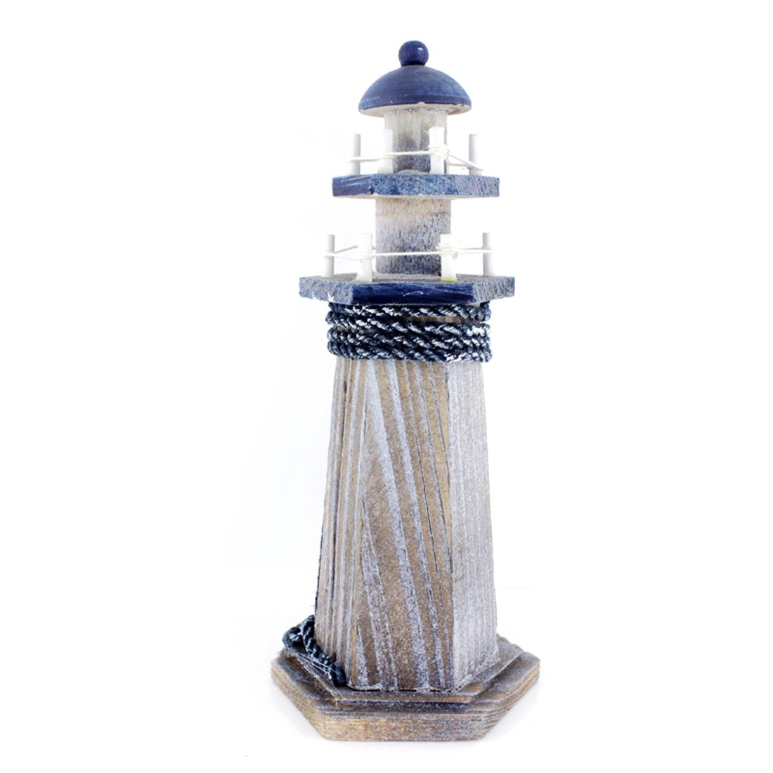 Chaomian Home Ornaments Starfish Wooden Lighthouse 10.6" High Nautical Themed Rooms Lighthouse