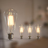 Jensense Edison Bulbs 6W E26 LED Bulb 60 Watt Equivalent, Vintage LED Light Bulbs CRI90+ ST19, Dimmable Clear Light Bulbs, 2700K Soft Warm White 4 Pack