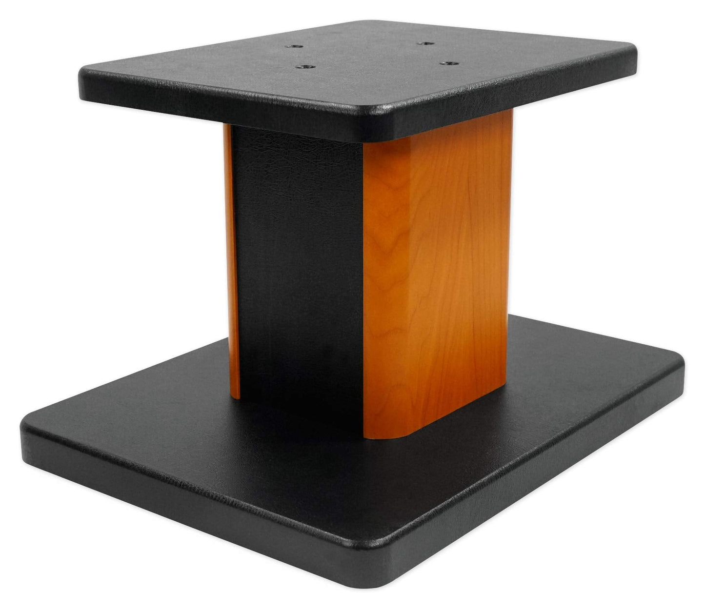 Rockville RHT8C (2) 8" Desktop Speaker Stands, 66 lbs. Capacity, Wood Finish, Resonance-Free, Cable Management, Isolation Pads, for Bookshelf/Studio Monitors