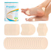 Moleskin Strips with Adhesive Blister Prevention Pads Mole Skin Tape Stickers for Feet Heel Shoes Padding-24 Sheets of 4 Shapes,Beige