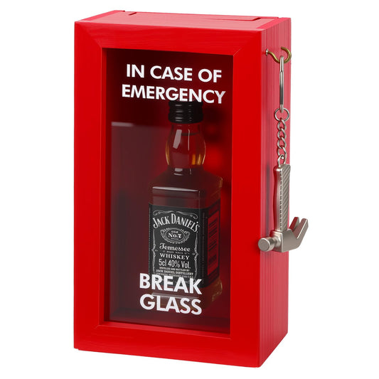 Funny Gift Emergency Box w/Hammer, Break in Case of Emergency Box, Personalized Prank Gag Gift for Birthday Holiday, Funny Desk Decor, White Elephant Gift for Friend Coworker Family