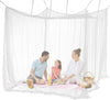 Mosquito Net for Bed - Mosquito Netting for Patio - Mosquito Tent with Patio, Camping, Outdoor and Travelling, with 1 Storage Bag, 8 Pegs, 8 Stoppers and 8 Pieces of 1.4m Blue Rope