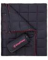 KingCamp Ultralight Camping Blanket, Packable Down Alternative Puffy Wearable Blankets Weatherproof Warm Package Quilt with Snap Buttons for Outdoor Hiking Travel Picnic Stadium (69" x 53", Charcoal)