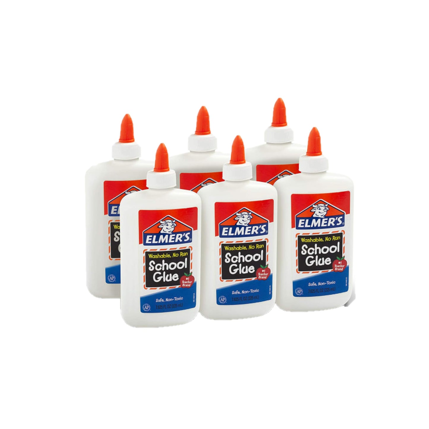 Elmer's Liquid School Glue, Slime & Craft, Safe and Non-Toxic, Washable, White, 4 Ounces Each, Great for Making Slime, 12 Count - Ideal for Classroom, Home, Office, Teacher Supplies