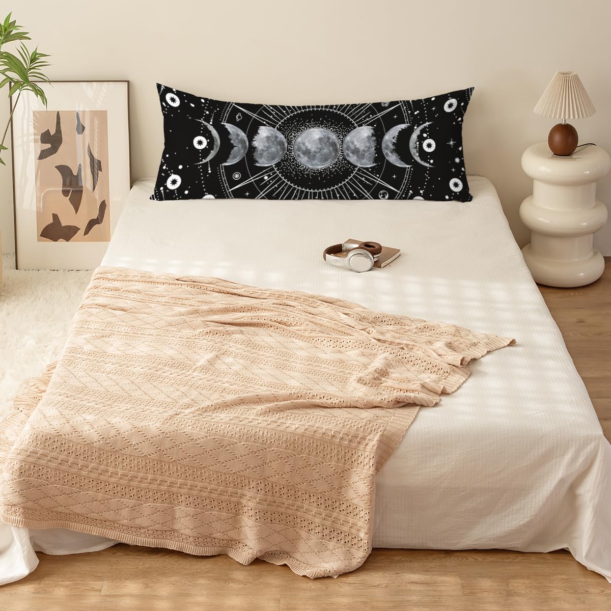 Macofe Body Pillow Cover, Printing Body Pillow Case with Hidden Zipper, Ultra Soft Body Pillowcase for Home Decor, Full Long Body Pillow Pillowcase 20 x 54 (Pillow Insert Not Included)