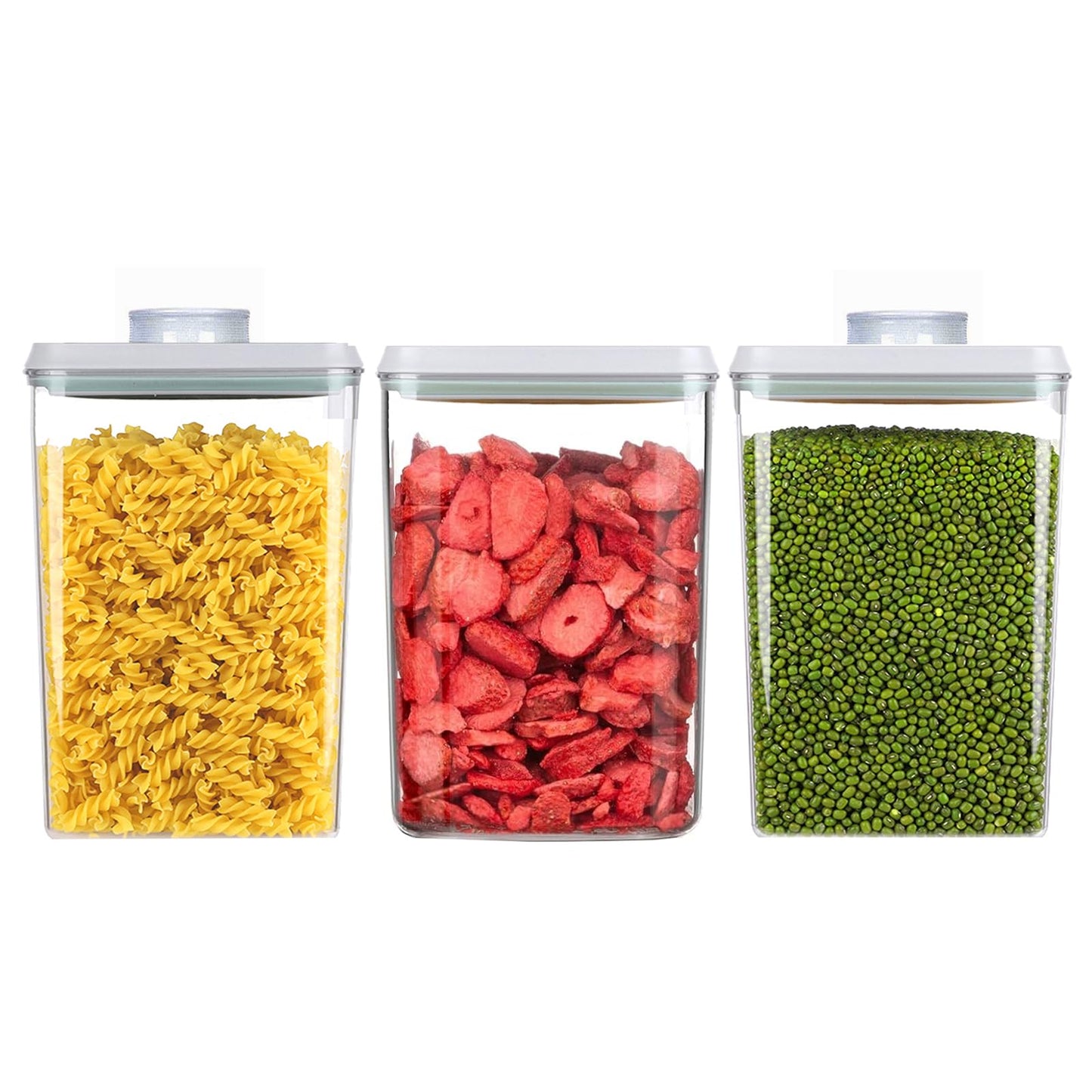 Pop Food Storage Containers Set Airtight Food Storage Containers with Pop Lids, Kitchen Pantry Organization and Storage, BPA Free, 2 x 2.8Qt