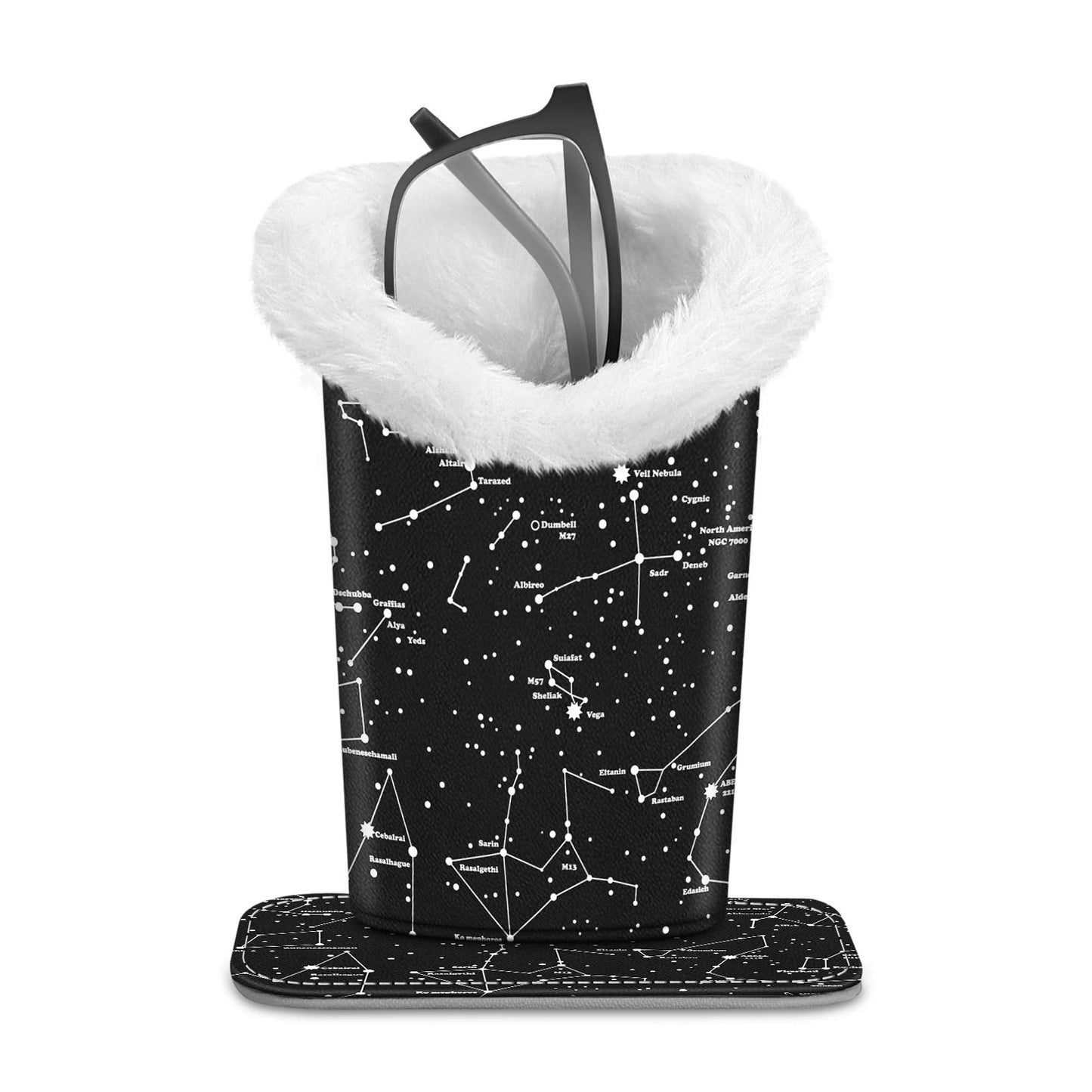 FINTIE Plush Lined Eyeglasses Holder, Glasses Stand Case, Anti-scratch Glasses Storage Organizer for Desk, Nightstand, Office