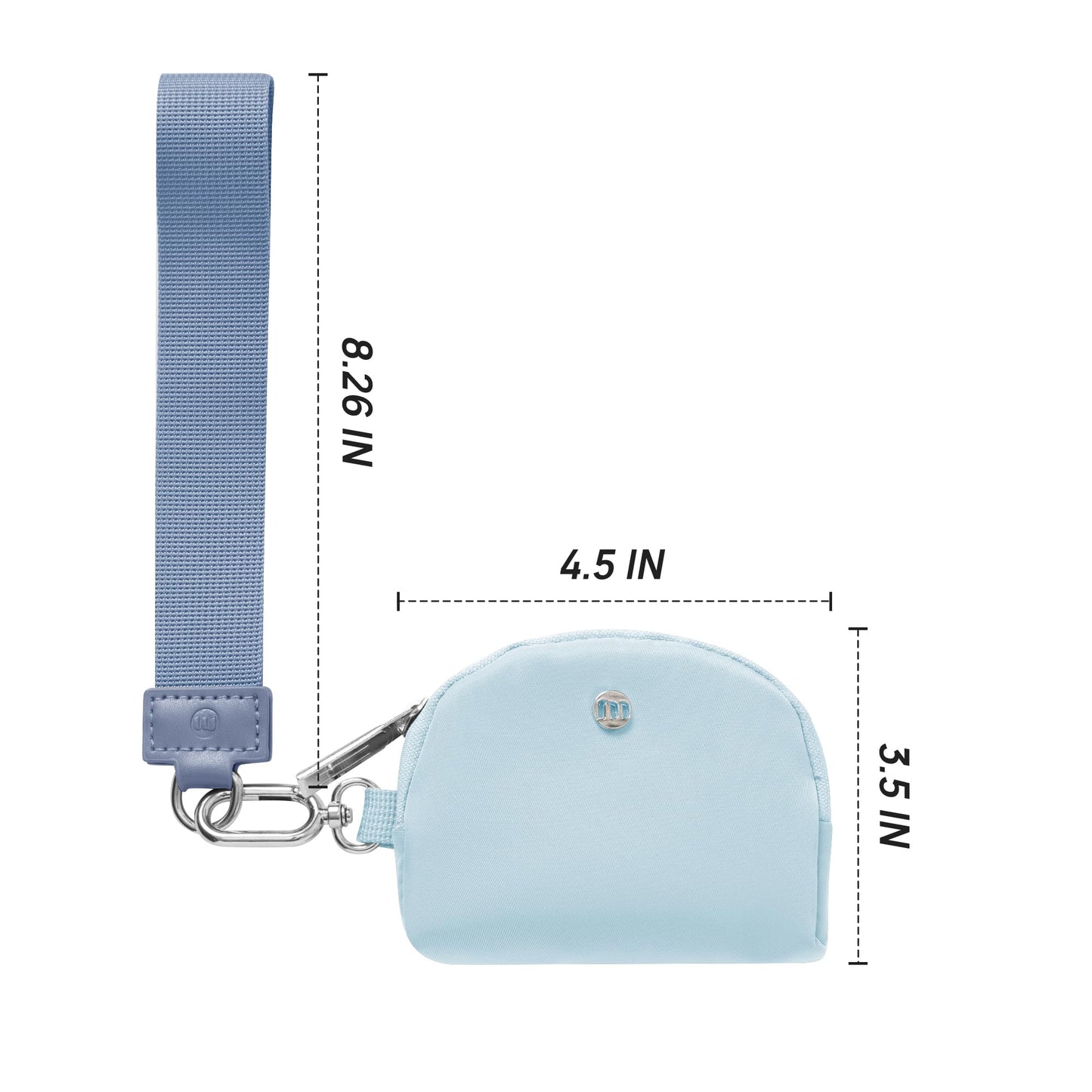 Mum's Memory Mini Zip Around Wristlet Wallet for Women Dual Pouch Wristlet Portable wallet Coin Purse Mini Women Coin Pocket