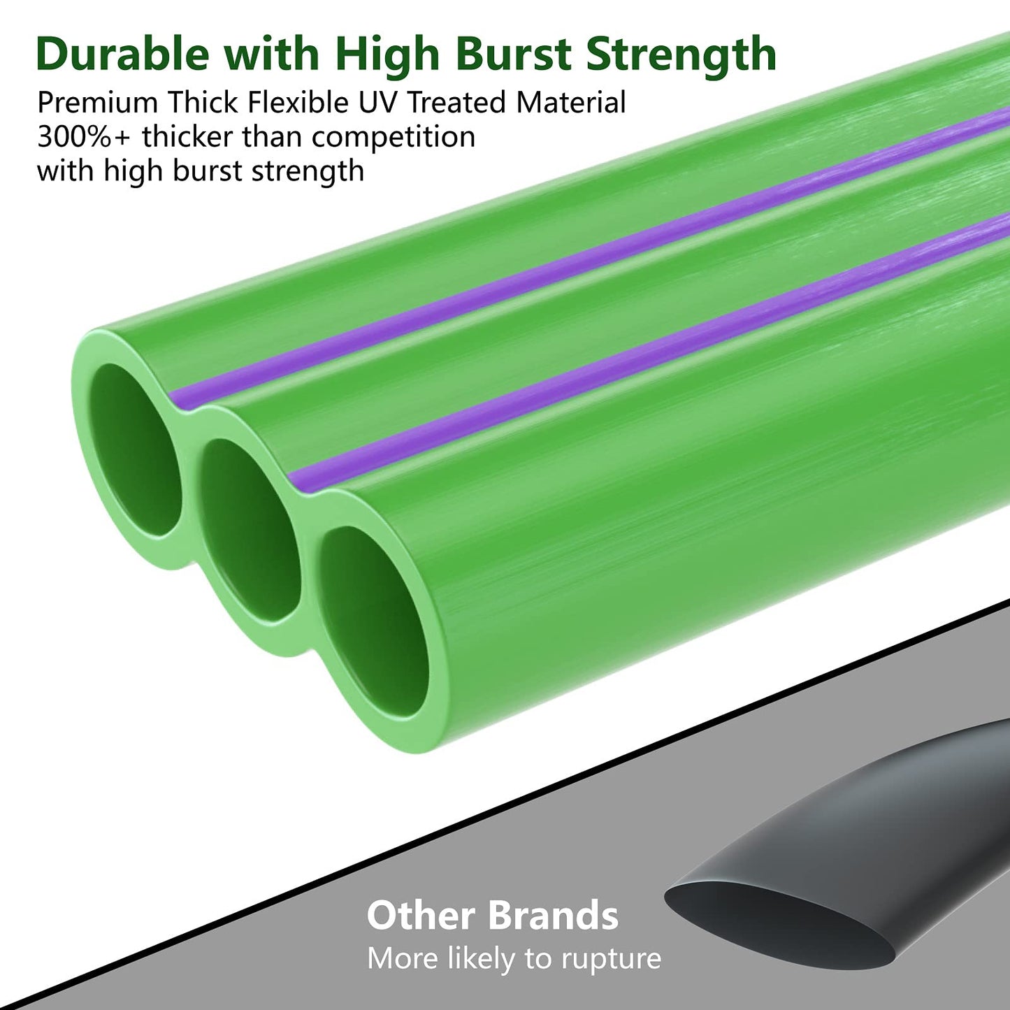 Jasonwell Trampoline Sprinkler Kids Outdside: Trampoline Accessories Waterpark Tropical Party Summer Outdoor Fun Water Games Toys Sprinklers Backyard Water Park Activity Toy for Kids Boys Girls (39FT)