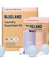 BLUELAND Laundry Detergent Tablets, Starter Set, 60 Count with Tin, Plastic-Free Eco-Friendly Pods, Sheets, Liquid Alternative - Fragrance Free and Clear, Natural, Gentle
