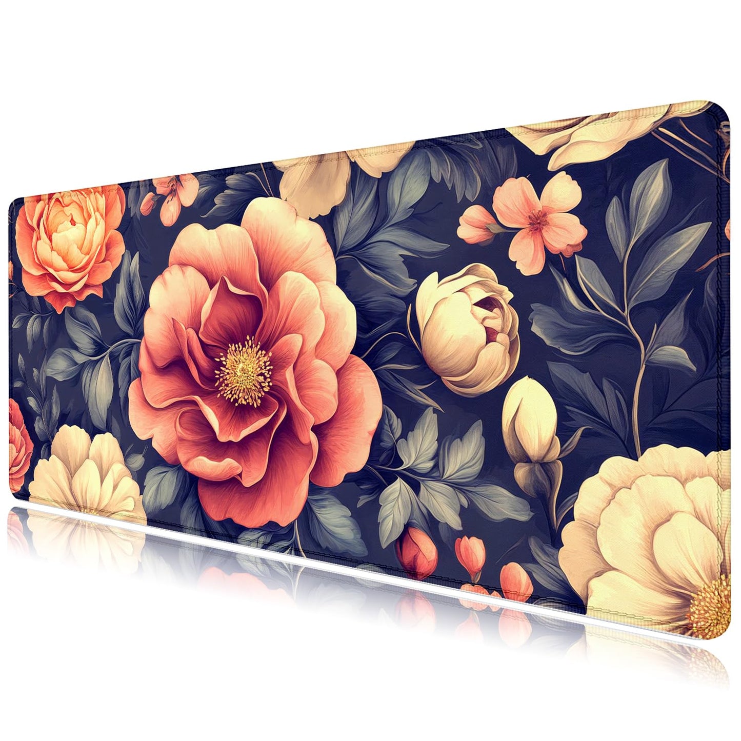 MAC OS Shortcut Key Mouse Pad-Cheat Sheet Desk Mat Large Gaming Mouse Pads Desk Pad Giant Mouse Pad with Stitched Edge Non-Slip Rubber Base for Office Computer Keyboard Laptop Home