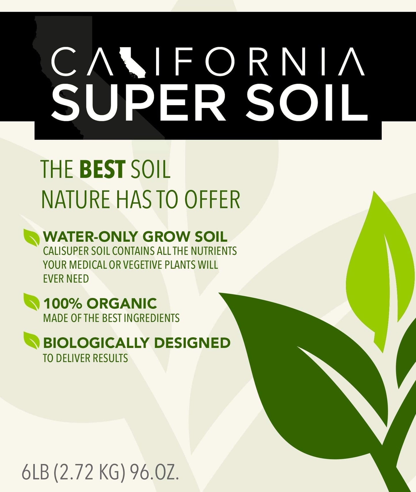 California Hot Soil Premium 100% Organic Super Soil Kit, 18+ Nutrient Blend - No Need for Nutrients or Plant Food Ever - Includes (2) 6 Lbs Bag of CaliHotSoil, (4) 3-Gallon Pots, (5) Rapid Rooters