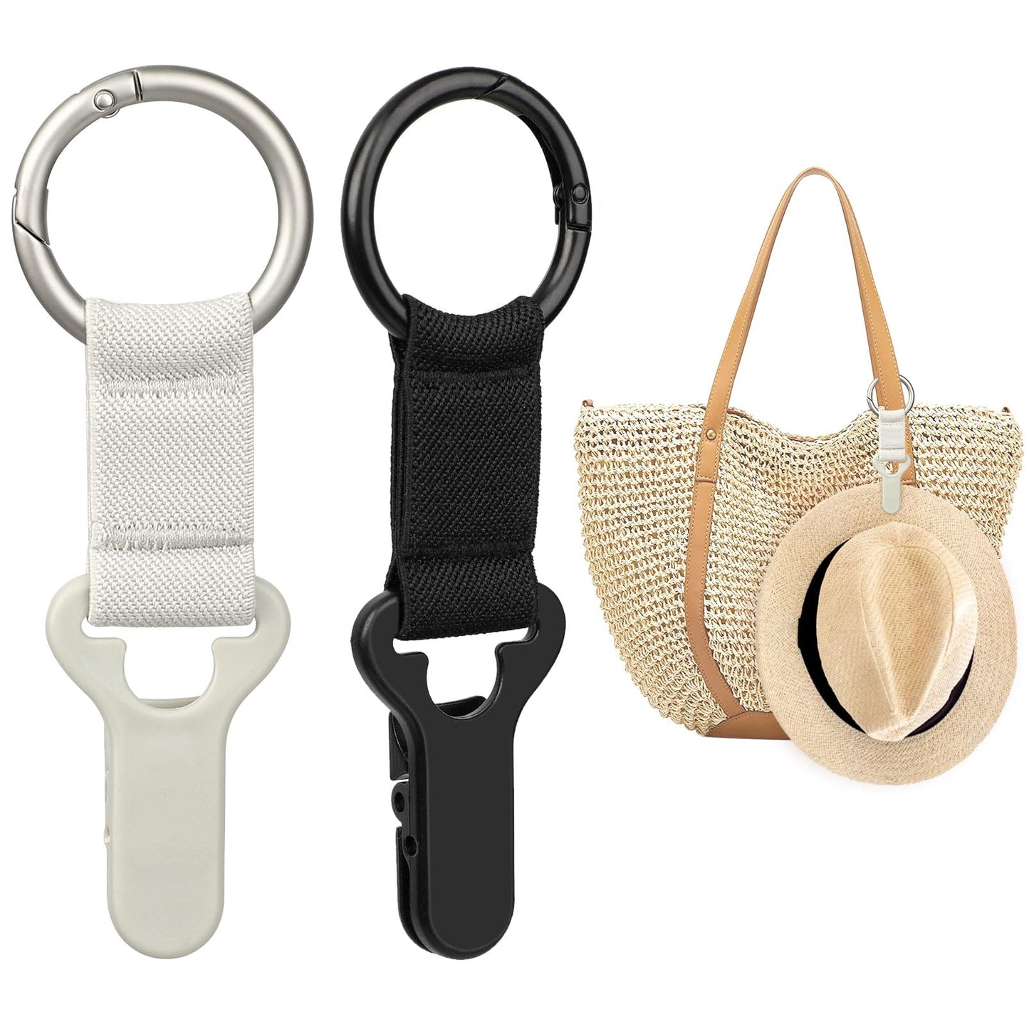 Niveaya Hat Clip for Travel on Bag - 2 Pack, Vacation Beach Cruise Essentials Accessory for Travel Handbag Backpack Luggage