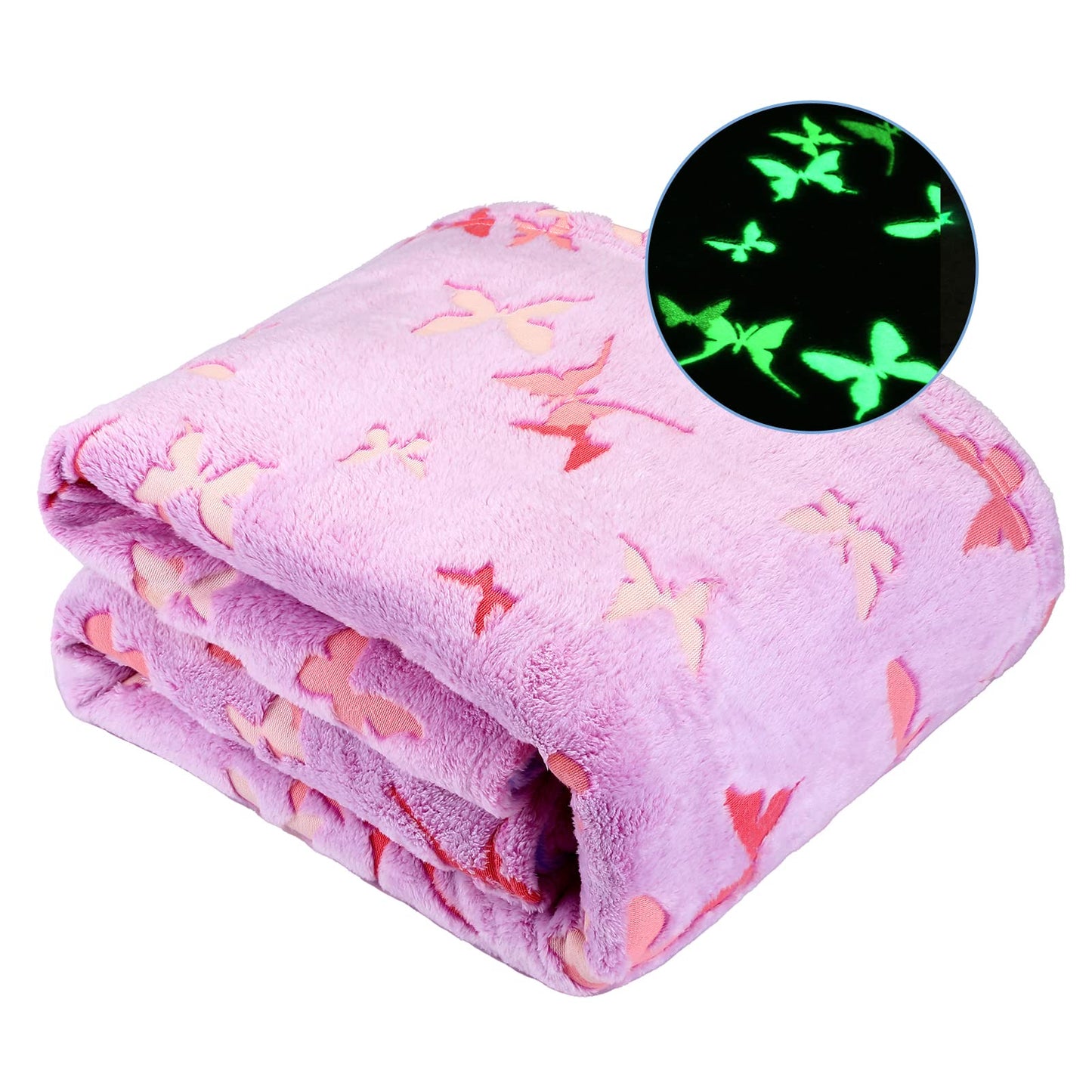 Gaming Gamer Glow in The Dark Blanket Boys Kids Teens Gifts for Birthday Christmas Valentine's Easter Age 1 2 3 4 5 6 7 8 9 10 11 12 13 Toddlers Video Game Gift Toys Fun Fluffy Plush Throw 50"x60"