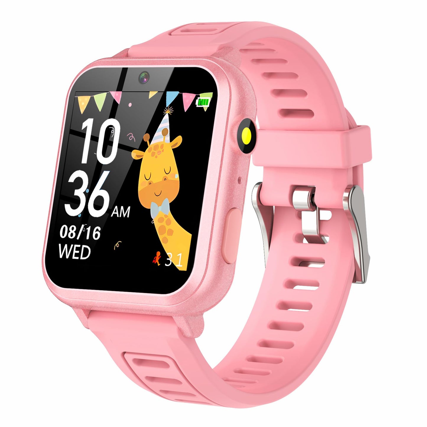 Smart Watch for Kids with 24 Games HD Touch Screen Music Player Pedometer Camera Alarm Clock Calculator Flashlight Stopwatch 12/24 hr Kids Smart Watch for Boys Gifts Age 3-12