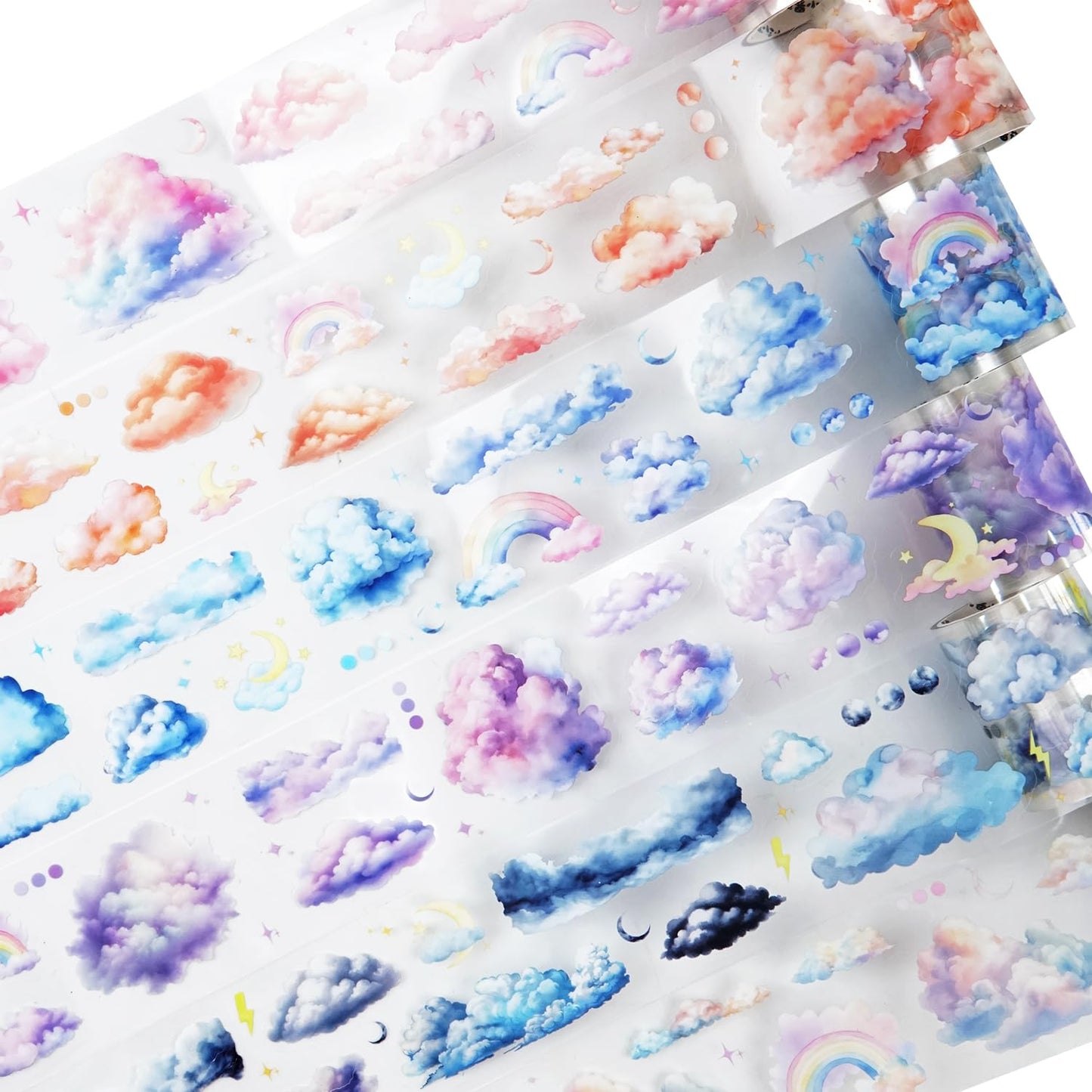 Vintage Collage PET Tape Set, 6 Rolls Retro Ephemera for Junk Journaling, Scrapbooking, Crafting, DIY Projects, Diaries, and Art Supplies