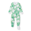 Burt's Bees Baby Baby Boy's Sleeper PJs, 100% Organic Cotton, One-Piece Footie, Zip Up Jumpsuit, Snug Fit Pajamas, Artsy Clover, 12 Months