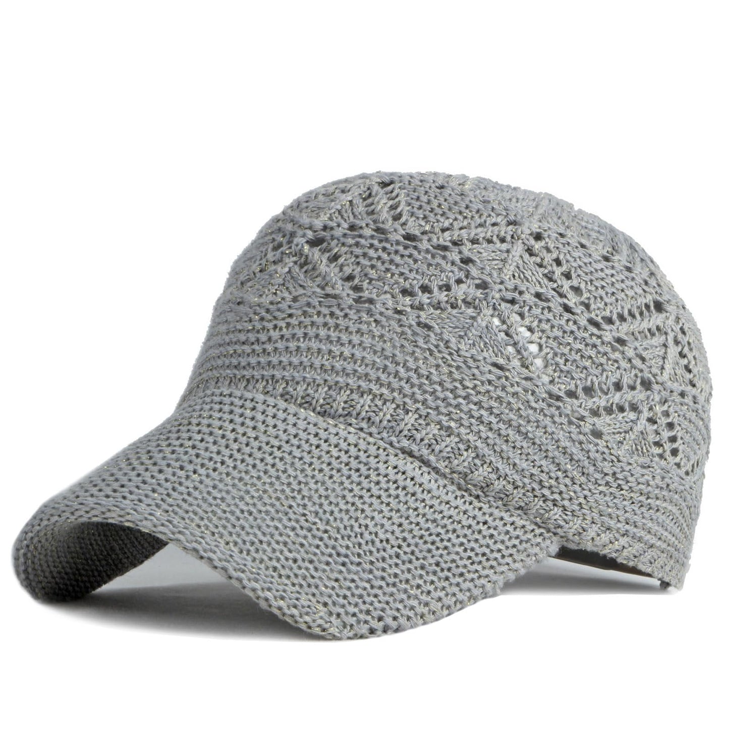 FASHIXD Knit Mesh Baseball Cap for Women Summer Yarn Trucker Hats Breathable Outdoor Hat