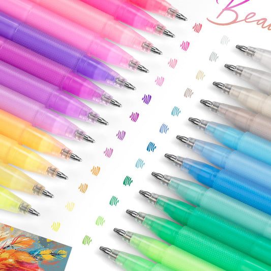 12 Colors Acrylic Paint Markers, 1.0mm Colored Pens for Black Paper, Neon Gel Pens for Coloring, Doodle, Drawing, DIY Projects, Crafts Art Supplies