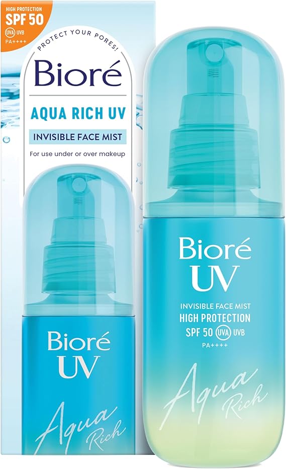 Bioré Aqua Rich UV Invisible Face Mist SPF 50