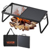 VEVOR Swivel Campfire Grill, Fire Pit Grill Grate over Fire Pits, Heavy Duty Steel Grill Grates, 360° Adjustable Open Fire Outdoor Cooking Equipment, Portable Camp Fire Racks for Camping Outdoor BBQ