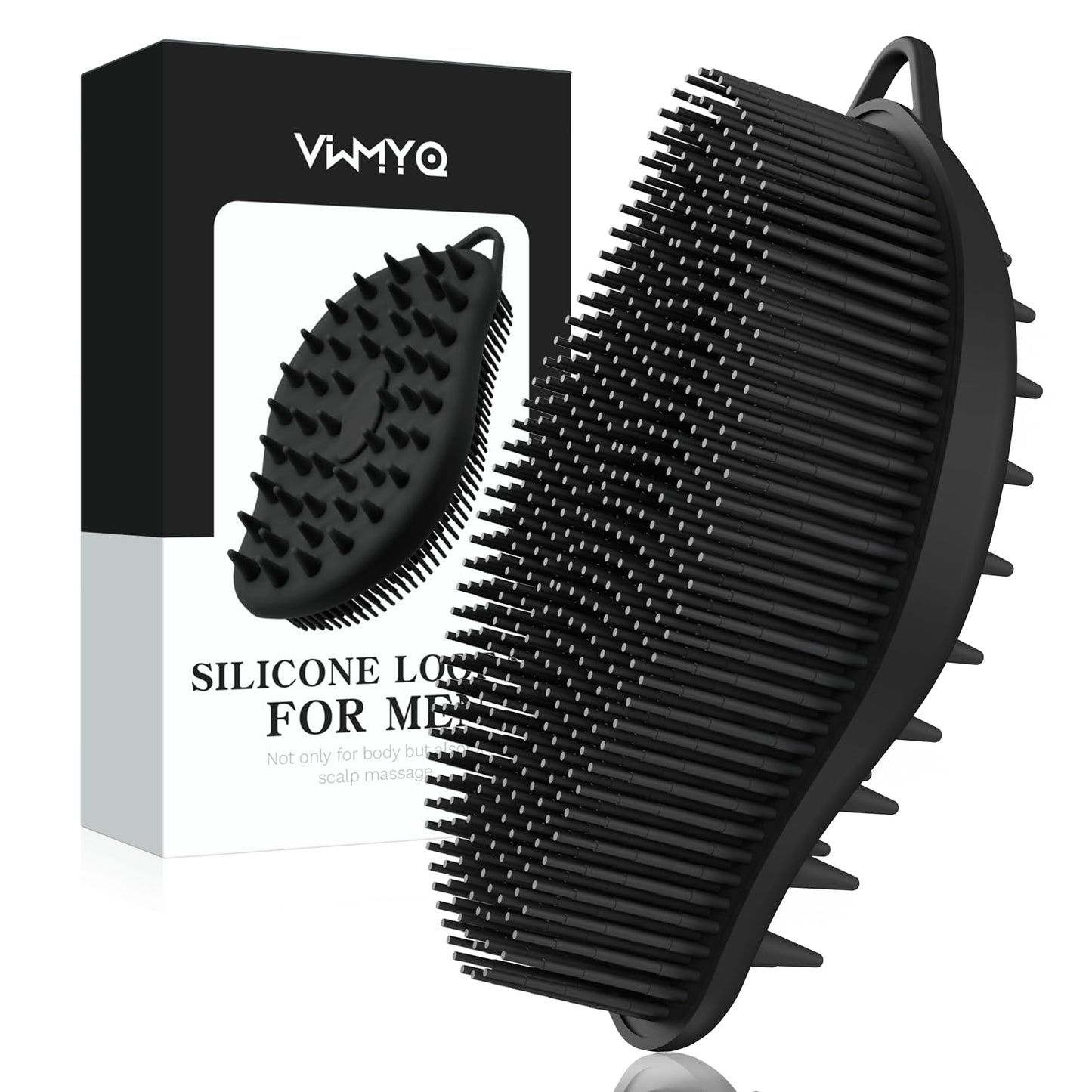 Silicone Loofah for Women - Exfoliating Body Scrubber, Soft Dual-Sided Silicone loofa for Body Clean and Massage, Gentle Bath Brush Lathers Well for All Kinds of Skin