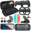 RTop Switch 2 Accessories Kit for Nintendo Switch 2 (2025),Family Bundle Accessories Kit with Carrying Case& Screen Protector,Joy Con Grips and Steering Wheels,Case Cover,Stand and More (16 in 1)