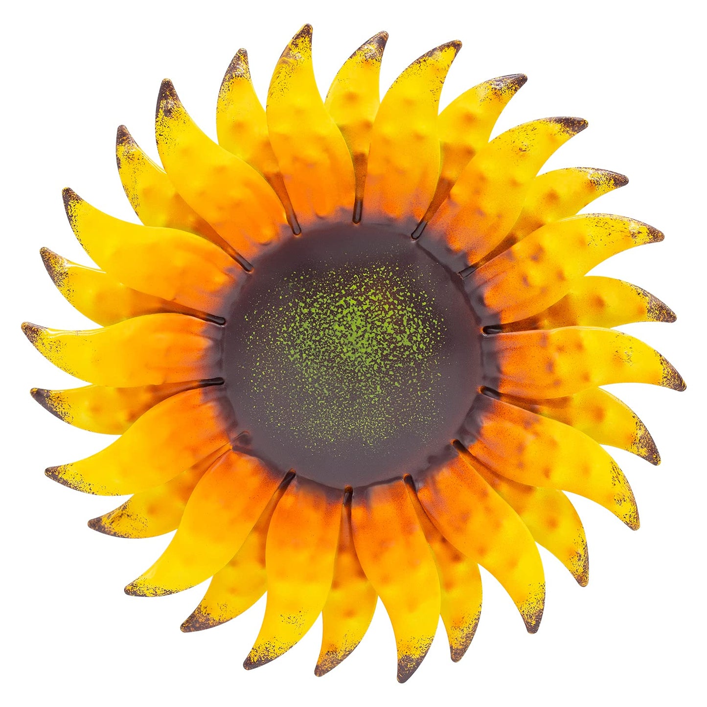 qzmaikoo Red Daisy Metal Flowers Wall Decor Metal Wall Art Decorations Hanging for Indoor Outdoor Bathroom Patio Kitchen,12x12 inches