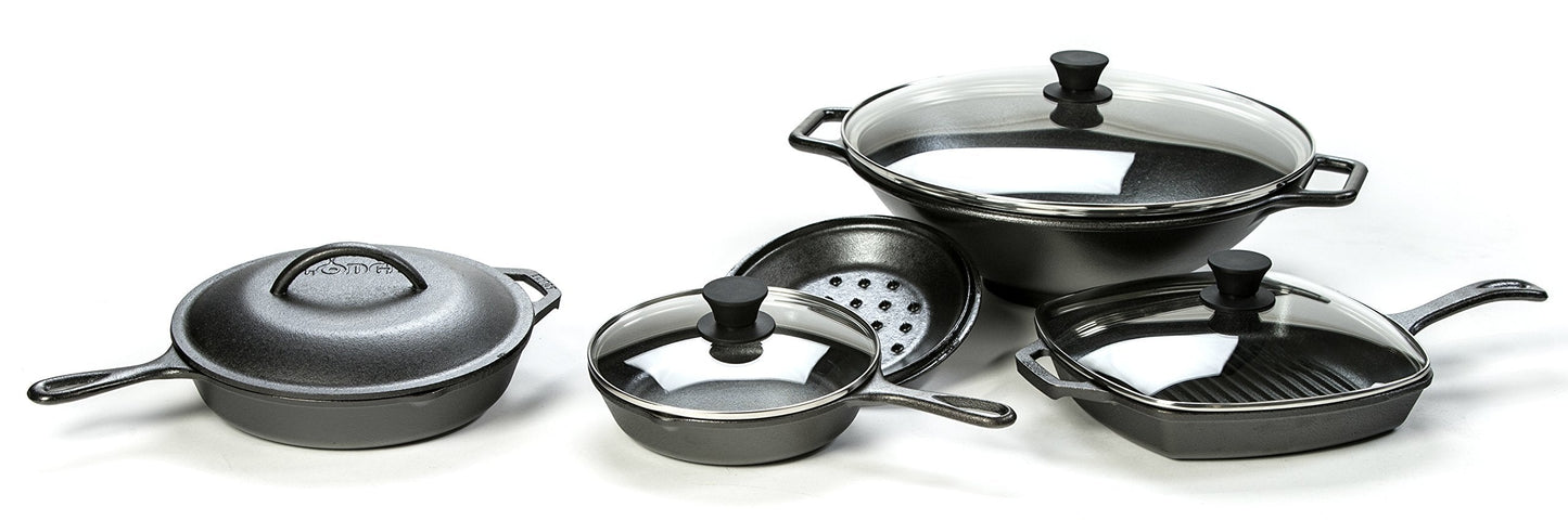 Lodge Square Tempered Glass Lid - Versatile Glass Lid for 10.5 Inch Skillets and Pans - Dishwasher Safe - 10.5 Inch