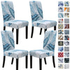 SPRINGRICO Chair Covers for Dining Room Set of 4, Stretch Dining Chair Cover, Washable Spandex Kitchen Parsons Chair Slipcovers, Removable Seat Protector for Home or Party (4 Pack, Cassandra)