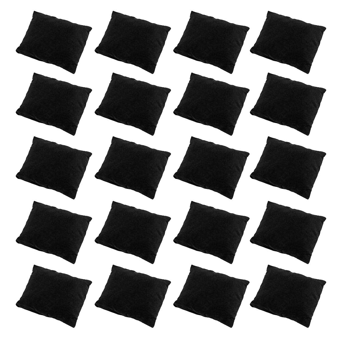 sdoot Watch Pillow, Velvet Watch Pillows for Box Bracelet Watch Pillow 20 Packs, Small Black Velvet Pillow 3.34'' x 2.95'', Jewelry Display Pillow Bracelet Bangle Cushions for Gift Box