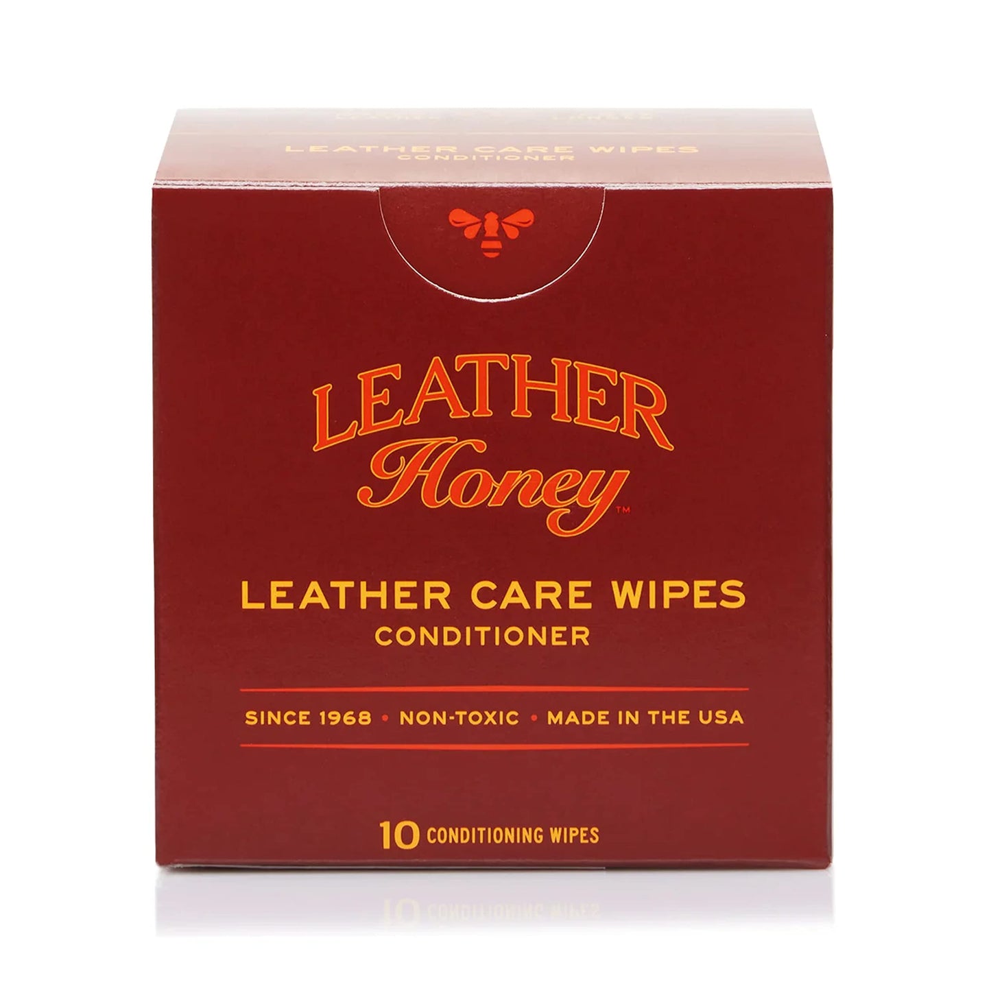 Leather Honey Leather Cleaner Wipes: Clean Leather On-The-Go. Cleaning Wipes for Leather, Faux & Vinyl - Couches, Car Seats, Purses, Shoes, Bags & Tack. Safe for Any Color. 10 Non-Toxic, Ready-to-Use