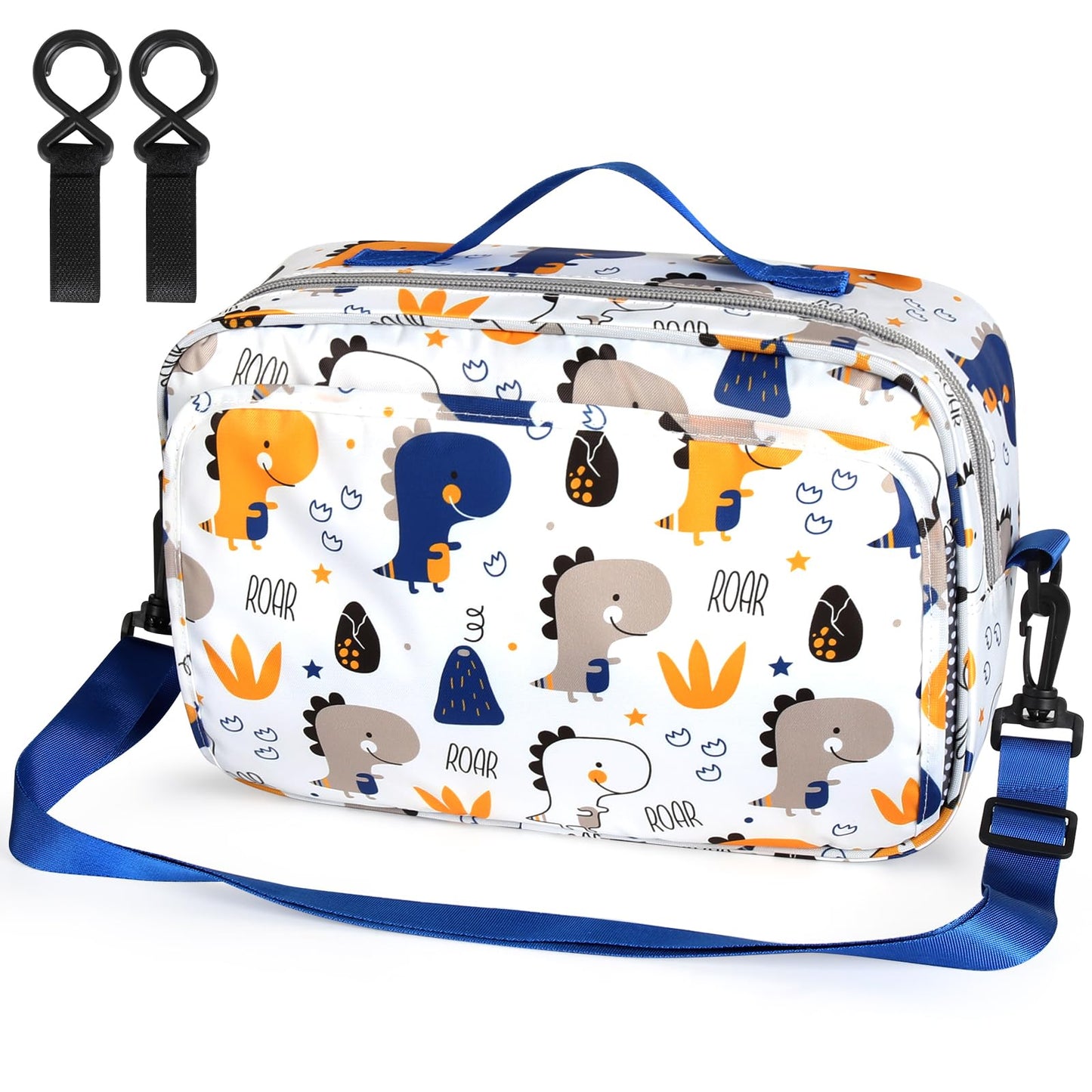 Accmor Stroller Organizer, Universal Stroller Organizer with Insulated Cup Holder Pocket, Dual Purpose Large Capacity Stroller Bag Caddy, Stroller Accessories Fits for Uppababy, Doona, Nuna Strollers