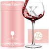 Personalized Gifts for Women, Monogrammed A-Z Wine Glass Customized Gift, Unique Christmas Birthday Gifts for Women Her Mom Friend Sister Wife Daughter Nurse (K)