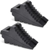 Wheel Chocks for Cars, RVs, Trucks, Trailers, and Vehicles G.V.W. up to 8T, 4 Pack - Anti Slip Bottom Tire Chock for All Weather Use - RV, Travel Trailer, Pop Up Camper Accessory