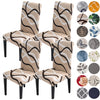HZDHCLH Chair Covers for Dining Room Set of 4,Stretch Spandex Parsons Chair Slipcovers,Washable Anti-dust Chair Seat Covers for Kitchen,Wedding,Party (Beige, 4 Pack)