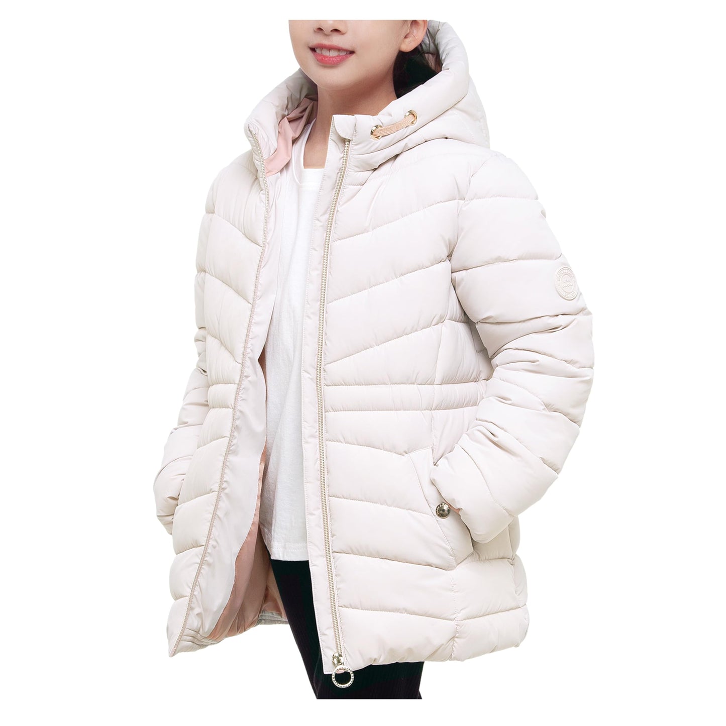Rokka&Rolla Girls' Water-Resistant Long Puffer Jacket Winter Coat