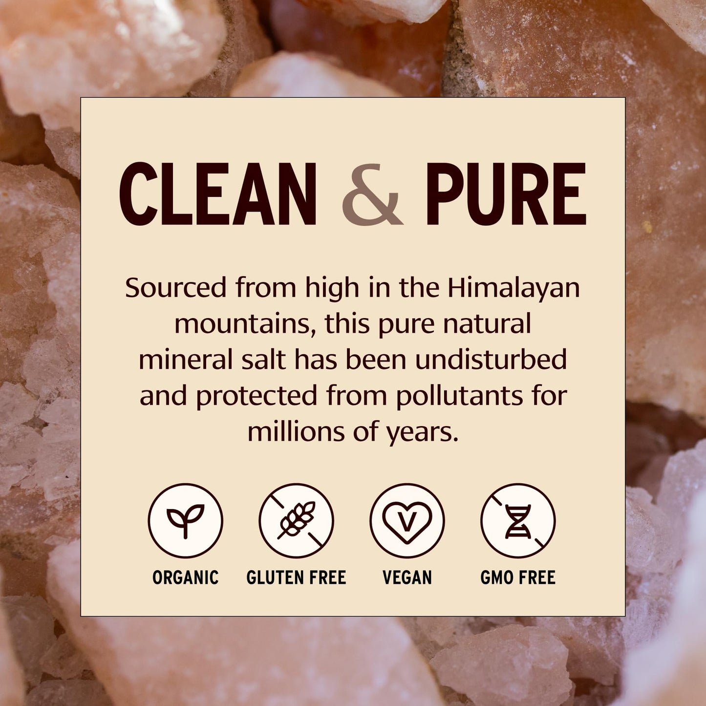 Banyan Botanicals Pink Mineral Salt – Fine Ground Pink Himalayan Salt – For Cooking, Baking, Beauty, and Bath – 1 Pound – Gluten Free, Vegan, Non-GMO