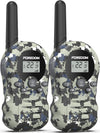 Walkie Talkies for Kids, Kids Walkie Talkies 3 Pack Long Range for Boys & Girls, 3 to 12 Year Old Birthday Cool Army Gifts, 22 Channels 2 Way Radio, Toys for Camping, Camo Pink&Green&Blue