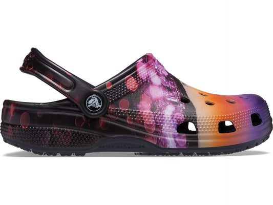 Crocs Classic Clog - Seasonal Graphic Deep Navy/Meta Space Men's 4, Women's 6 Medium