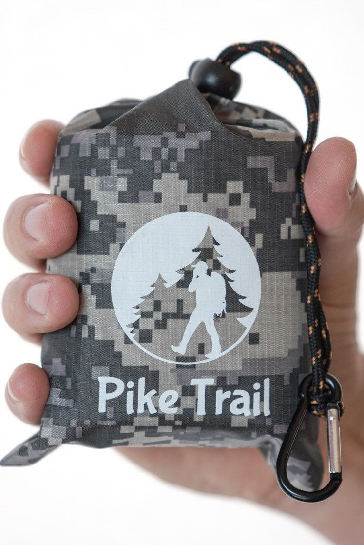 Pike Trail Pocket Beach Blanket (60 in X 56 in) – Lightweight Sand Proof Picnic Blanket, Compact Outdoor Blanket, Waterproof Pocket Blanket for Hiking, Camping, Picnics, Travel and Beach Trips