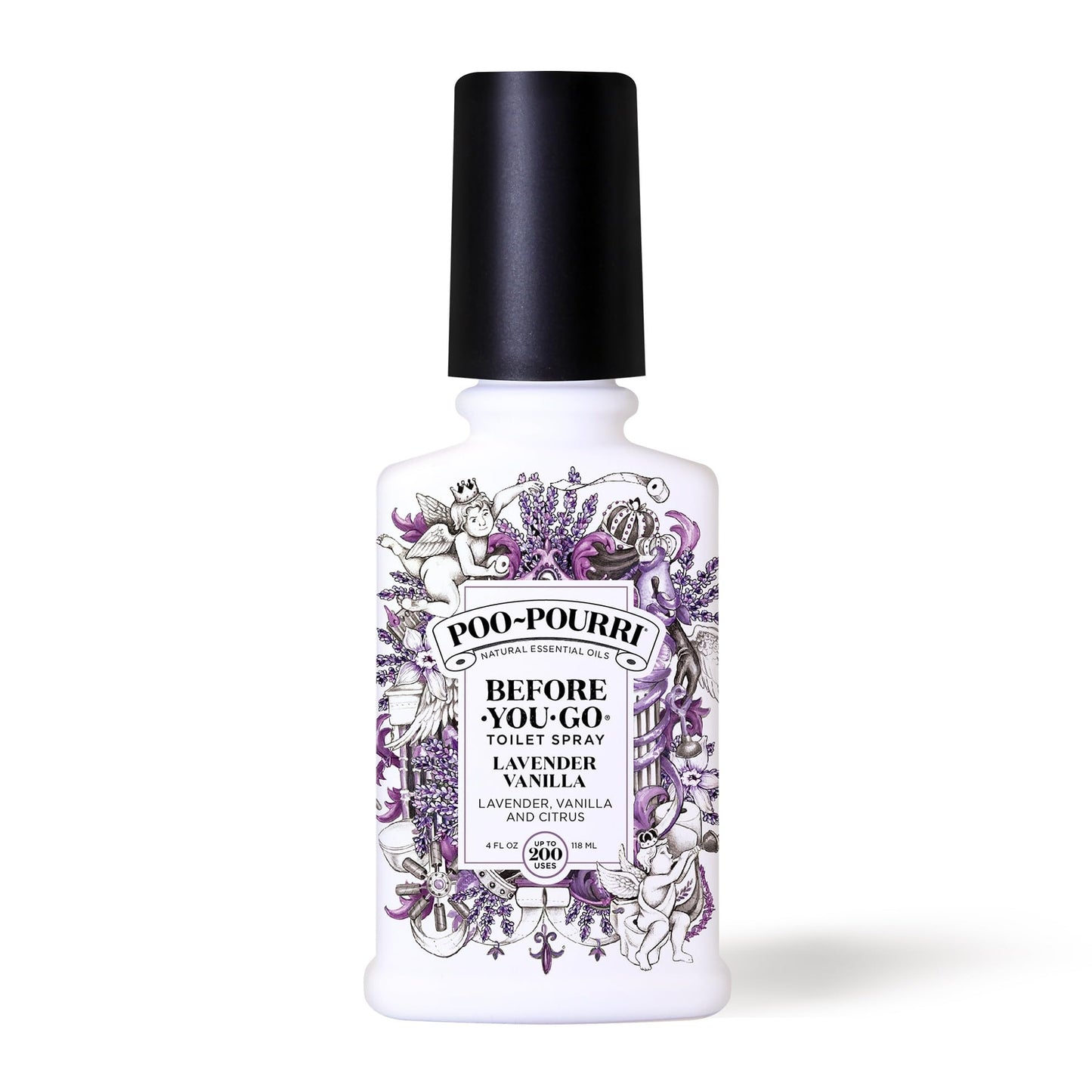 Poo-Pourri Lavender Vanilla Pocket Before-You-Go Toilet Spray - Instantly Trap Bathroom Odor - Plant Based Ingredients & Essential Oils - Travel Essentials - with Lavender, Vanilla & Citrus