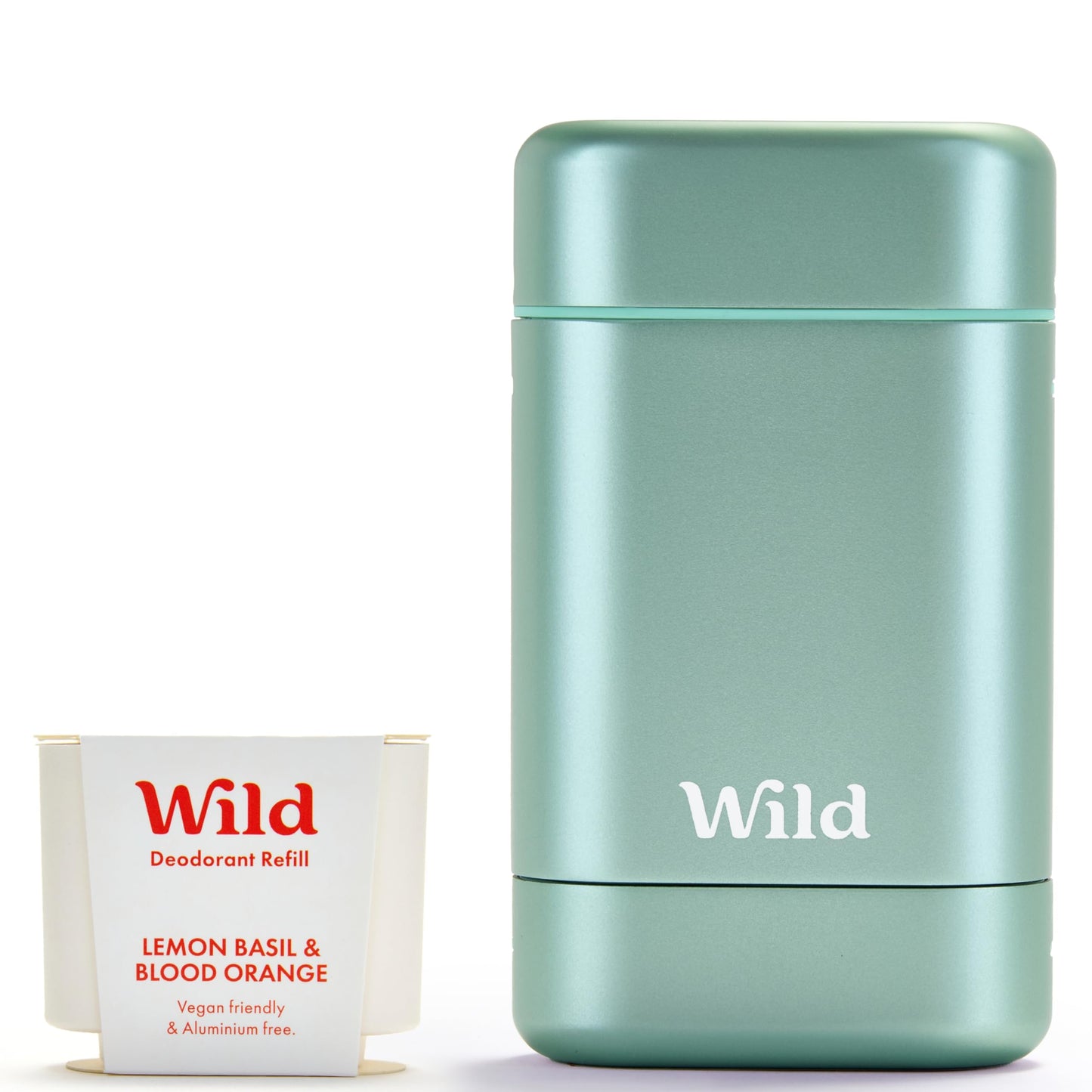 Wild - Aqua Case with Refill Variety Pack - Refillable Deodorant - Aluminum Free - Includes Fresh Cotton & Sea Salt, Cherry Blossom and Coconut & Vanilla Scents - Vegan