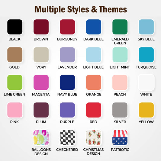 Exquisite Party Solids 12-Pack Premium Plastic Tablecloth 84in. Round Table Cover - Black