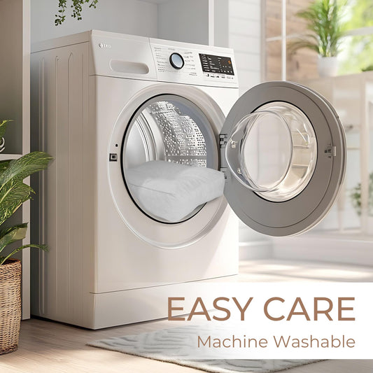 COOLBEBE Chair Cushions for Dining Chairs 4 Pack, Kitchen Chair Cushions, Chair Pads for Dining Chairs with Ties and Non-Slip Backing, Tufted Memory Foam Seat Cushions, 16.5" X 16.5", White